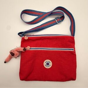 Kipling Annabelle Red Crossbody Bag 12x10 w/ two compartments